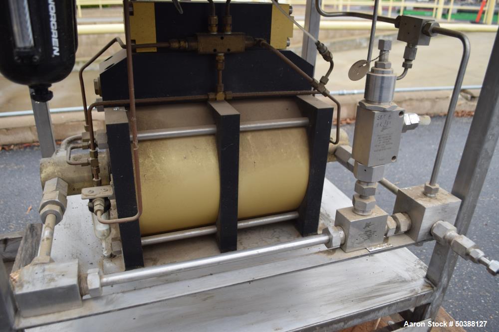 Used Hydratron Double Airhead Double Acting Series Air Driven Liquid Pump