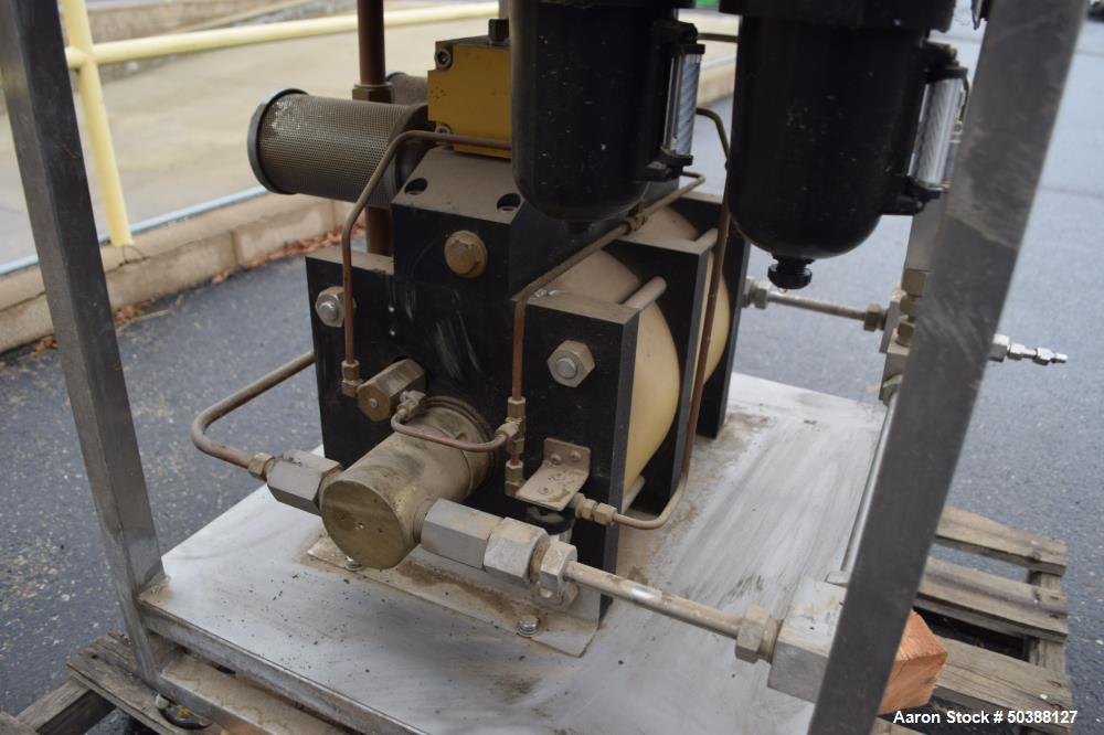 Used Hydratron Double Airhead Double Acting Series Air Driven Liquid Pump