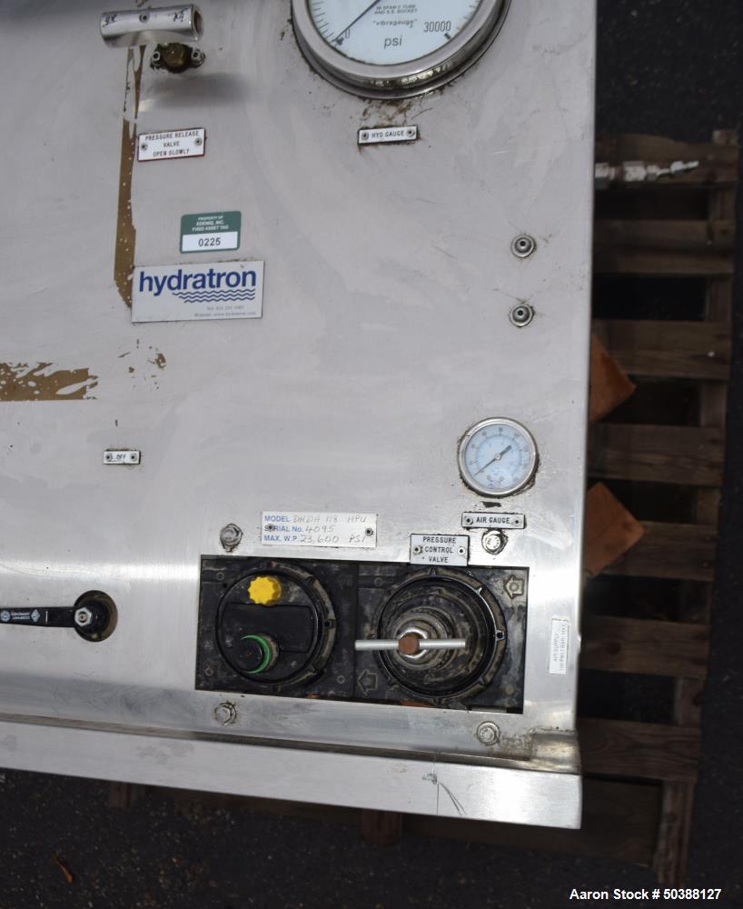 Used Hydratron Double Airhead Double Acting Series Air Driven Liquid Pump