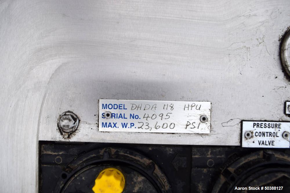Used Hydratron Double Airhead Double Acting Series Air Driven Liquid Pump