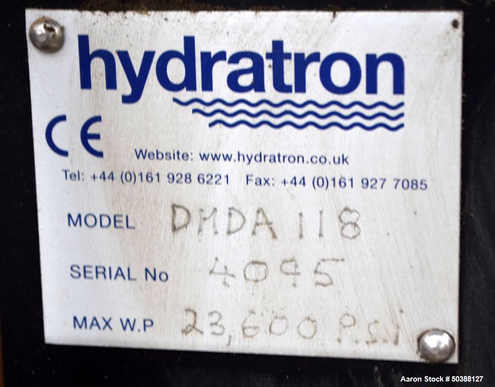 Used Hydratron Double Airhead Double Acting Series Air Driven Liquid Pump