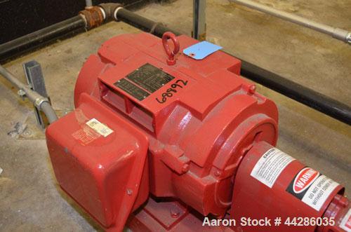 Used Edwards EMI Model 80440 15 HP Foam Concentrate Pump, Rated 64.6 Gallons Per minute, 200 PSI, Maximum Suction of 100 PSI, Maximum Discharge 300 PSI, 1760 RPM, 230/460V, 3Ph, 60Hz.