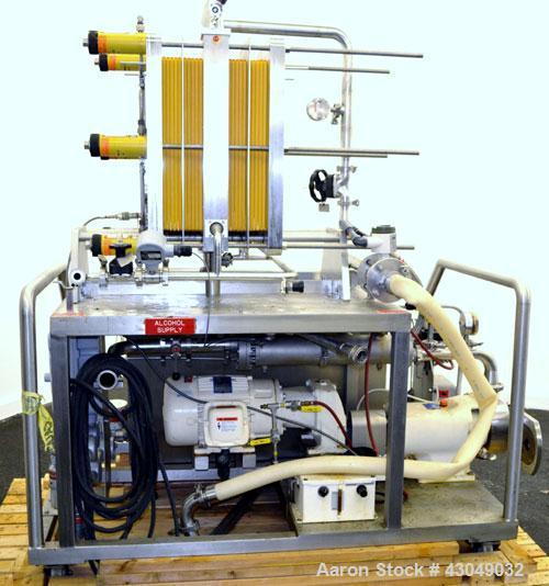 Used G&H Products Rotary Positive Displacement Pump, Model GHPD-632, 316 Stainless Steel. 3" Tri-clamp inlet/outlet. Approximate capacity 193 gallons per minute, nominal displacement 19.5 gallons per...