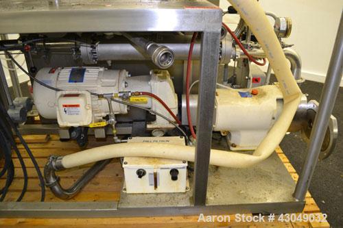 Used G&H Products Rotary Positive Displacement Pump, Model GHPD-632, 316 Stainless Steel. 3" Tri-clamp inlet/outlet. Approximate capacity 193 gallons per minute, nominal displacement 19.5 gallons per...