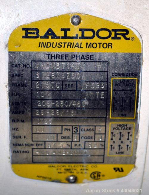 Used G&H Products Rotary Positive Displacement Pump, Model GHPD-722, 316 Stainless Steel. 3" Tri-clamp inlet/outlet. Approximate capacity 212 gallons per minute, nominal displacement 28.38 gallons pe...