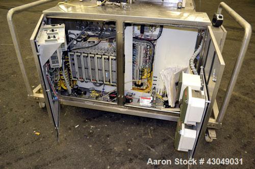 Used G&H Products Rotary Positive Displacement Pump, Model GHPD-722, 316 Stainless Steel. 3" Tri-clamp inlet/outlet. Approximate capacity 212 gallons per minute, nominal displacement 28.38 gallons pe...