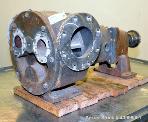 Used Rotary Gear  Pump Body Only, 316 Stainless Steel.  6" Flange inlet/outlet.
