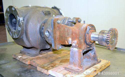 Used Rotary Gear  Pump Body Only, 316 Stainless Steel.  6" Flange inlet/outlet.