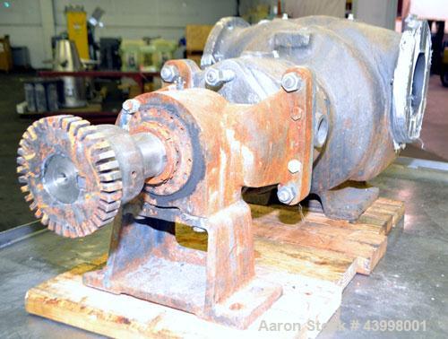 Used Rotary Gear  Pump Body Only, 316 Stainless Steel.  6" Flange inlet/outlet.