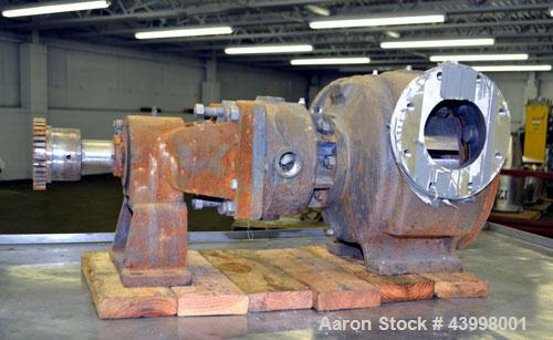 Used Rotary Gear  Pump Body Only, 316 Stainless Steel.  6" Flange inlet/outlet.