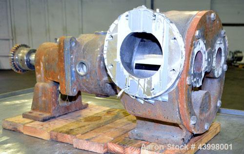 Used Rotary Gear  Pump Body Only, 316 Stainless Steel.  6" Flange inlet/outlet.