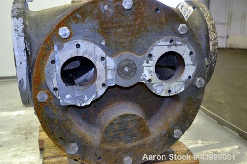 Used Rotary Gear  Pump Body Only, 316 Stainless Steel.  6" Flange inlet/outlet.