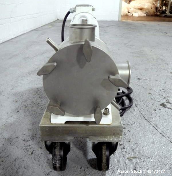 Used Sine positive displacement pump, stainless steel, model MR-125, 1.25 hp, serial# EQ000A1-01.