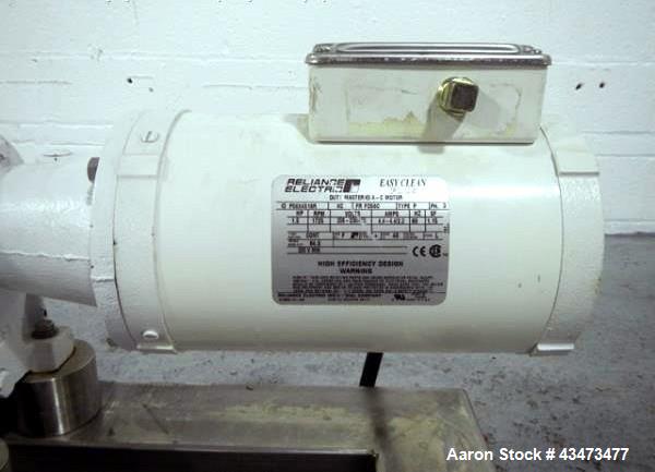 Used Sine positive displacement pump, stainless steel, model MR-125, 1.25 hp, serial# EQ000A1-01.
