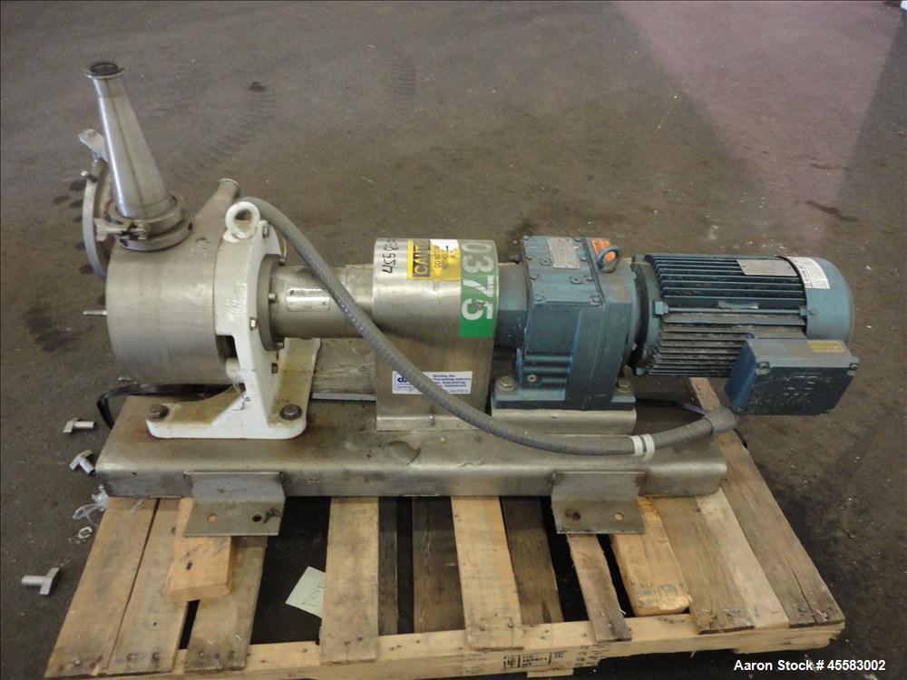Used Stainless Steel SINE Sanitary Rotary Positive  Dispacement Pump