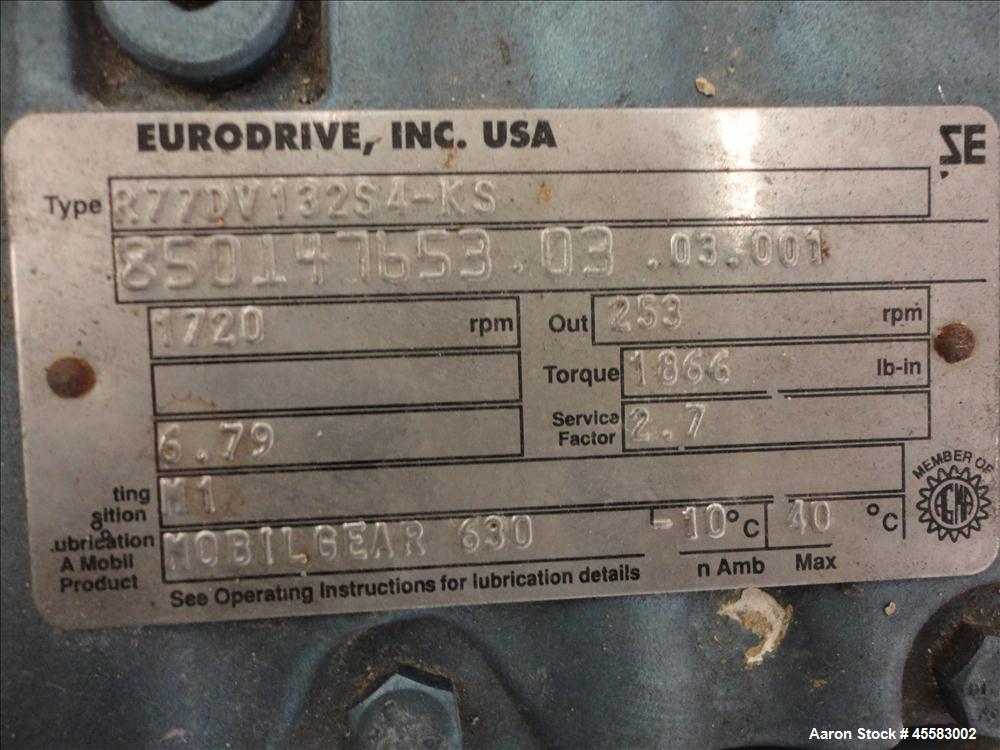 Used Stainless Steel SINE Sanitary Rotary Positive  Dispacement Pump
