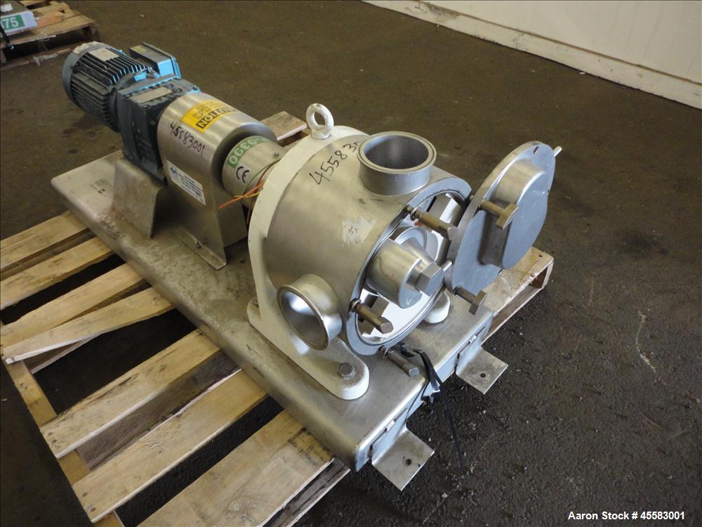 Used Stainless Steel Sine Sanitary Rotary Positive Displacement Pump