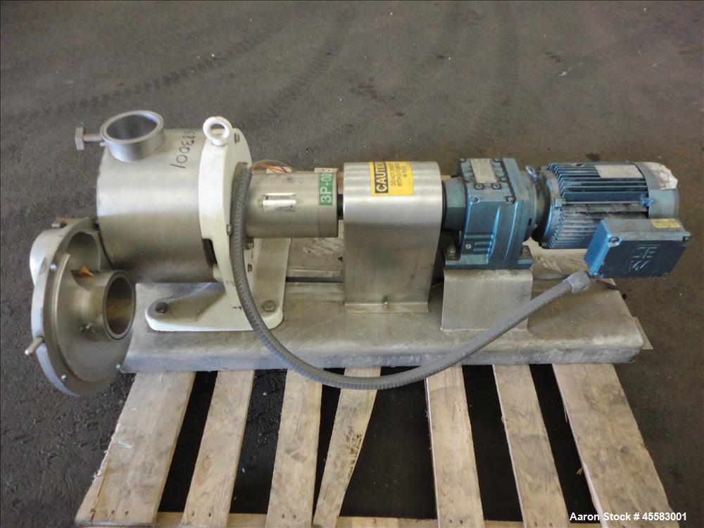 Used Stainless Steel Sine Sanitary Rotary Positive Displacement Pump