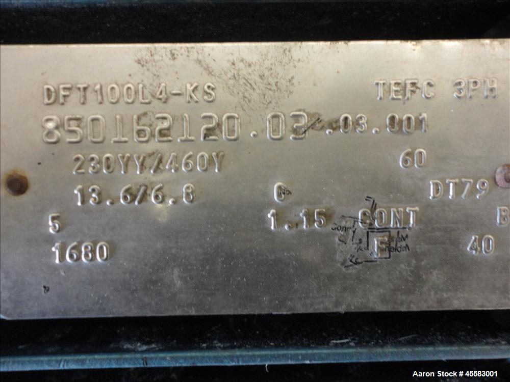 Used Stainless Steel Sine Sanitary Rotary Positive Displacement Pump