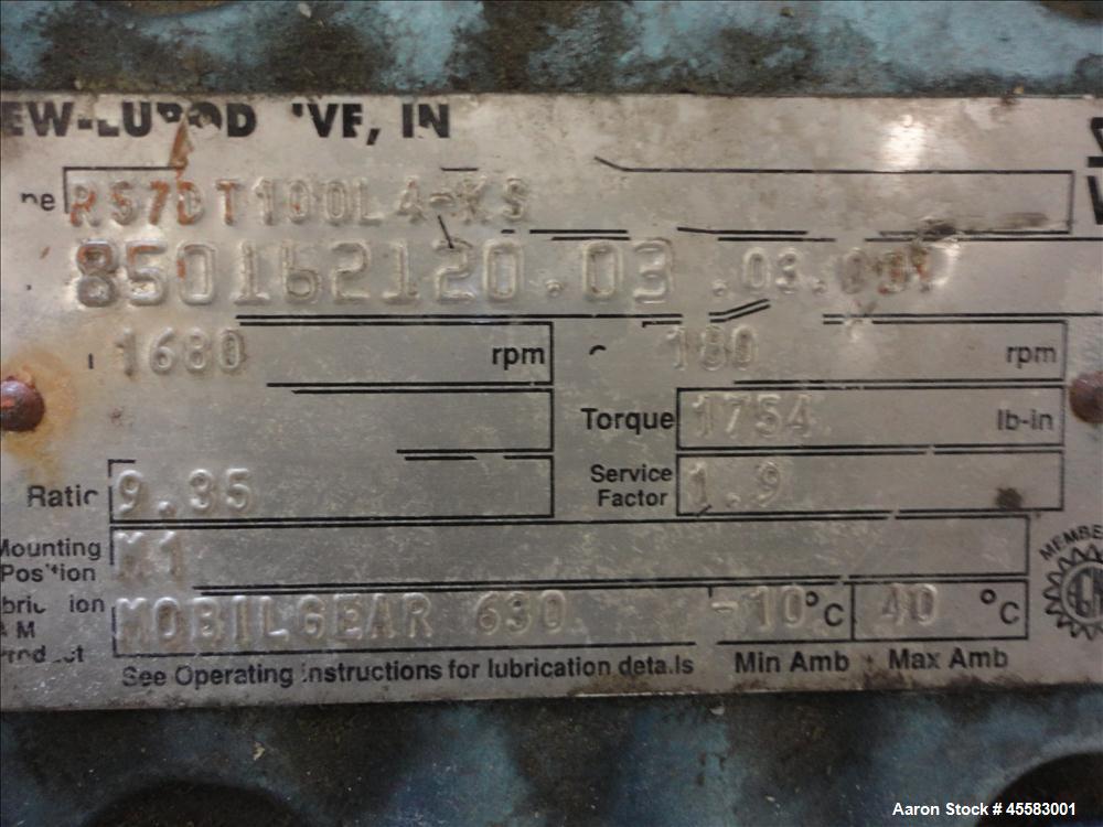 Used Stainless Steel Sine Sanitary Rotary Positive Displacement Pump