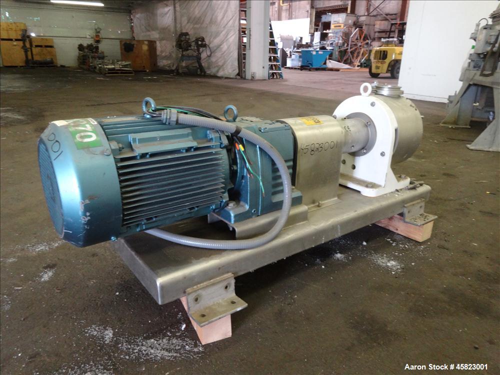 Used Sine Sanitary Rotary Positive Displacement Pump, Model MR-150