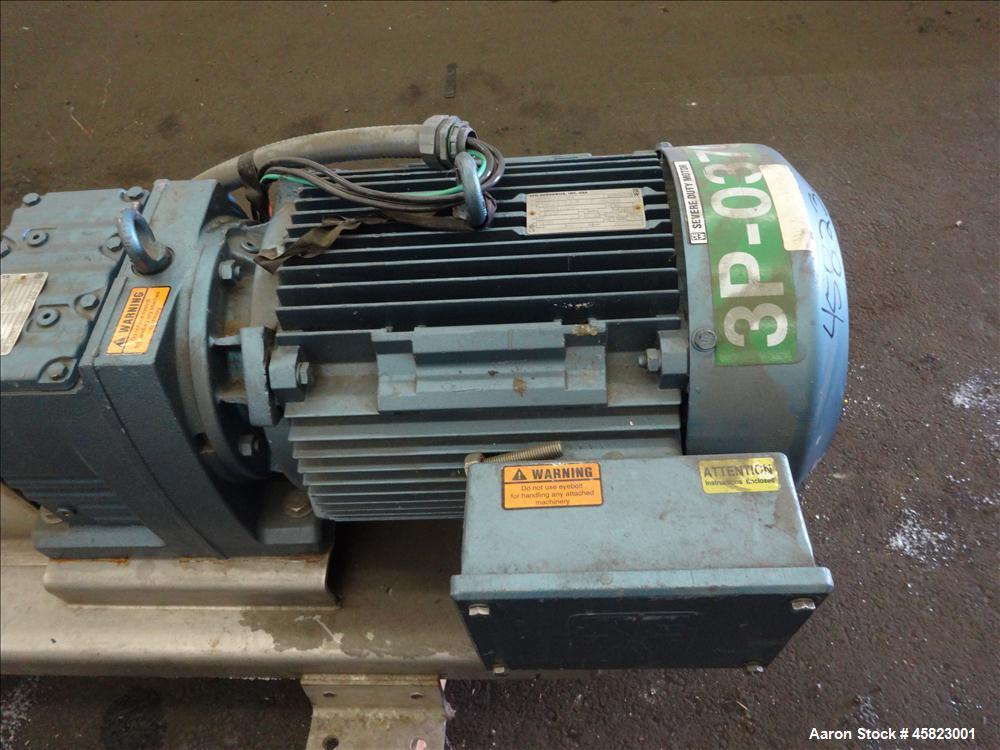 Used Sine Sanitary Rotary Positive Displacement Pump, Model MR-150