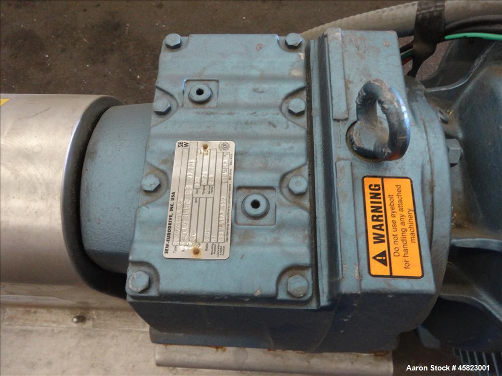 Used Sine Sanitary Rotary Positive Displacement Pump, Model MR-150
