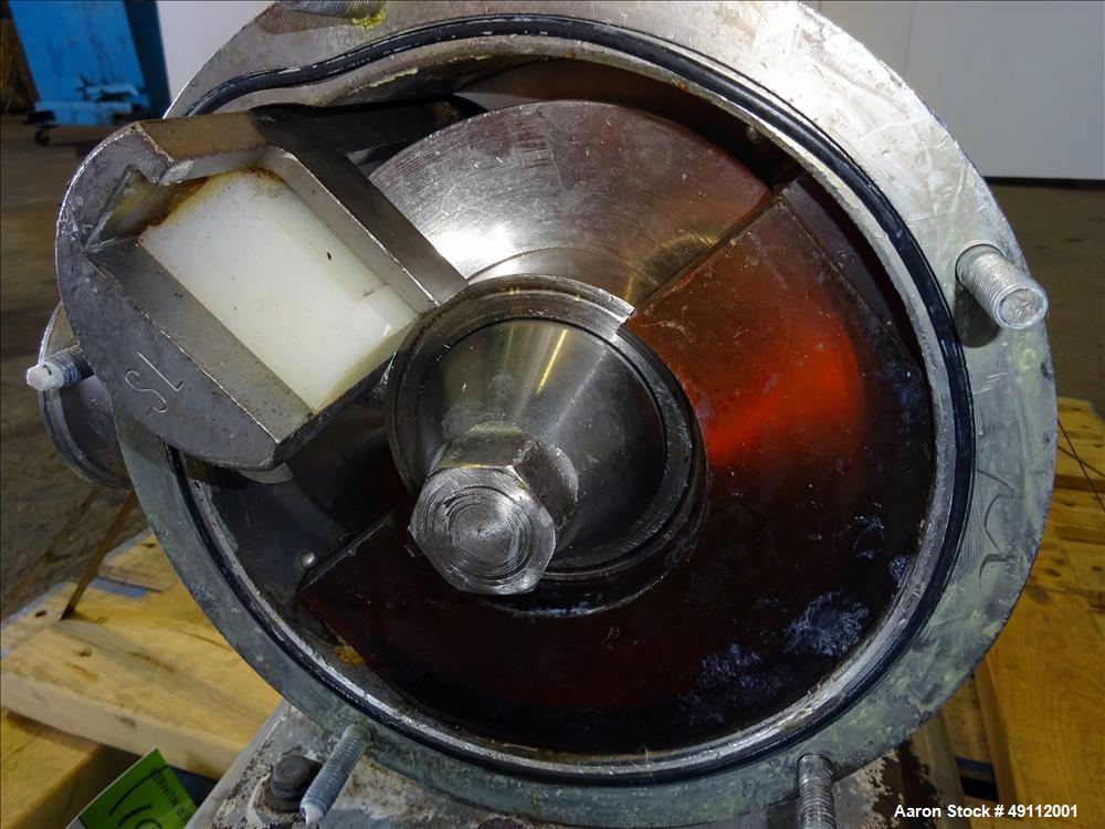 Used Sine Sanitary Rotary Positive Displacement Pump, Model MR135-NNTC, 316 Sta