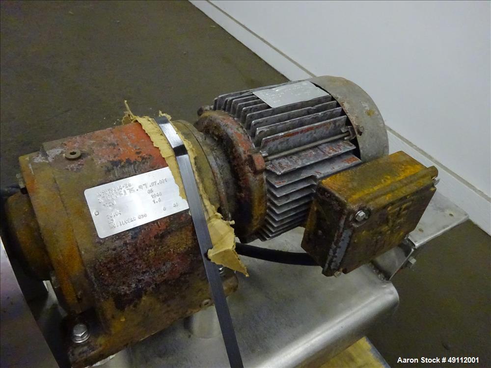 Used Sine Sanitary Rotary Positive Displacement Pump, Model MR135-NNTC, 316 Sta
