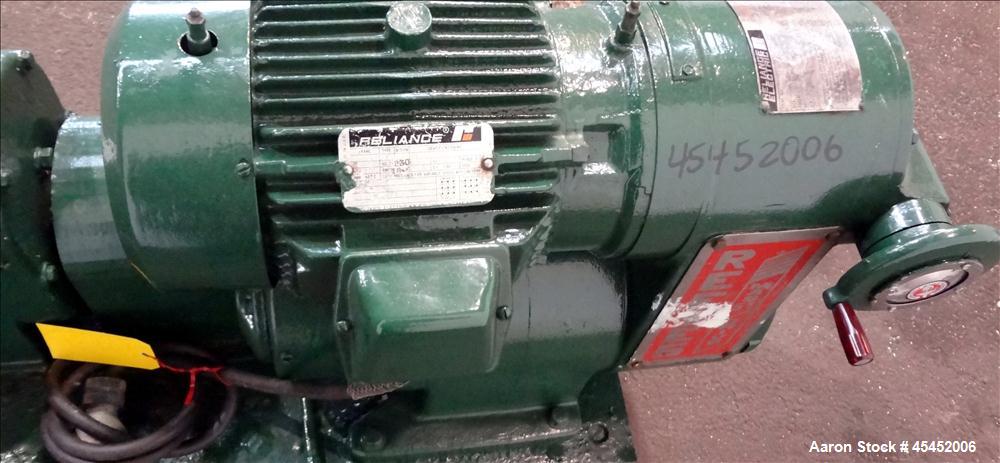 Used Stainless Steel Tri-Clover PR Series Positive Rotary Pump, Model PRE60-ZM-U