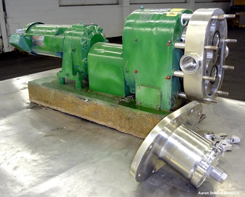 Used Stainless Steel Tri-Clover PR Series Positive Rotary Pump, Model PRRED60-Z