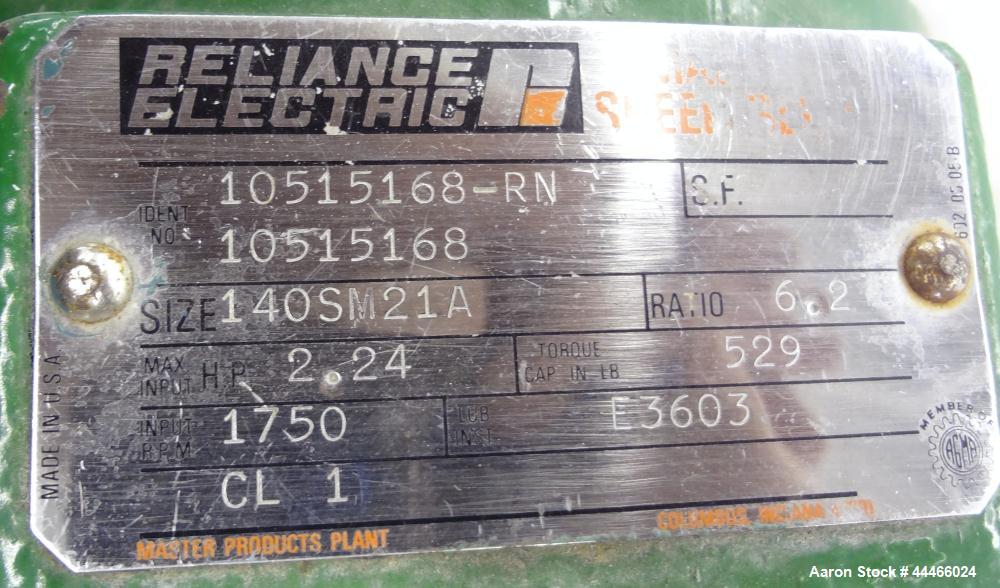Used Stainless Steel Tri-Clover PR Series Positive Rotary Pump, Model PRRED60-Z
