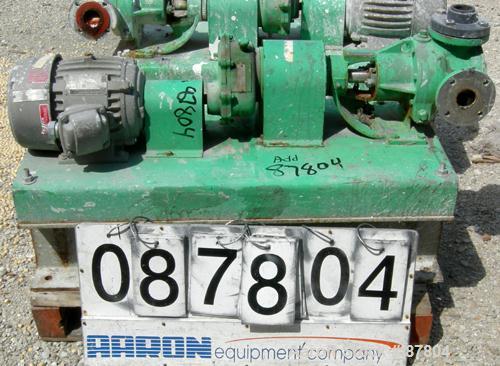 Used- Viking Heavy Duty Rotary Pump, Model KK4724, 316 Stainless Steel. Approximately 50 gallons per minute at 420 rpm. 2" d...