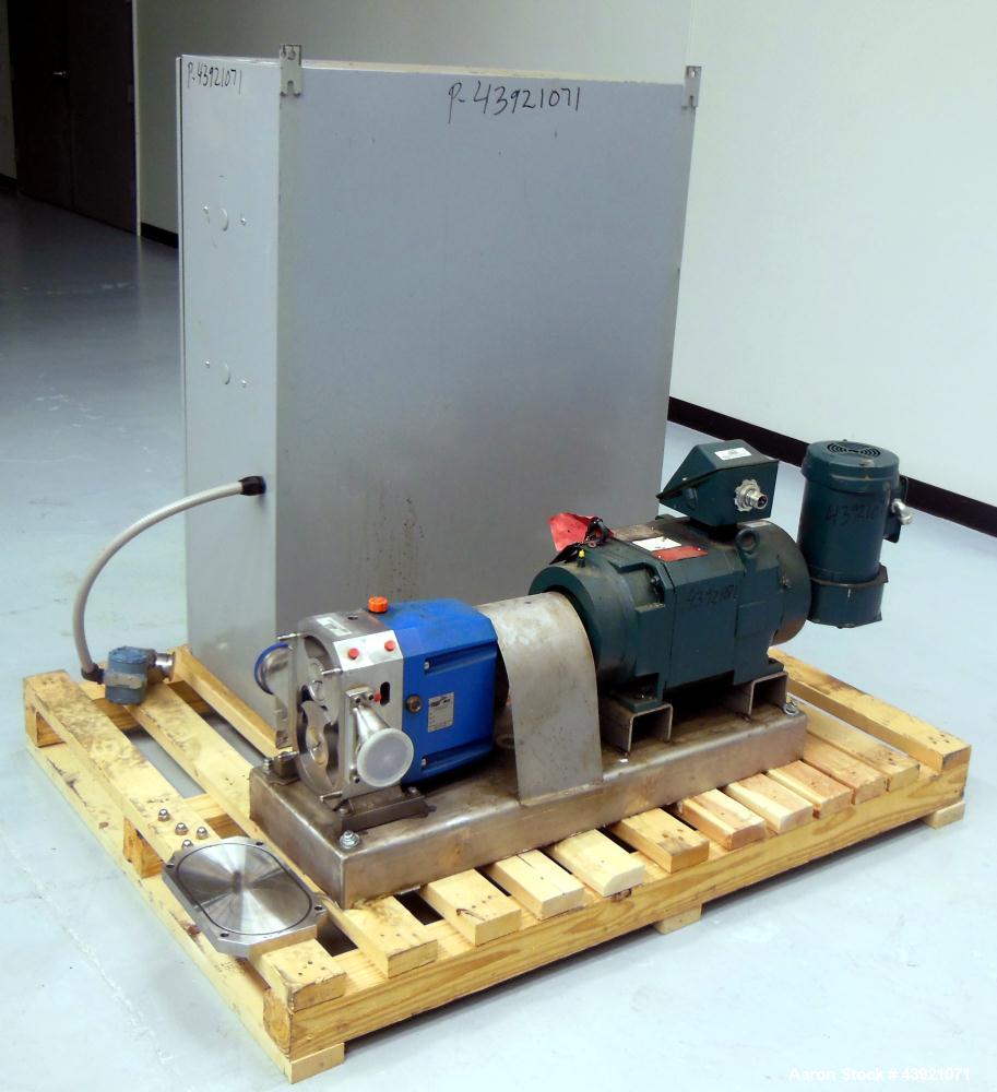 Used Stainless Steel Viking Duralobe Positive Displacement Pump, Model S3S