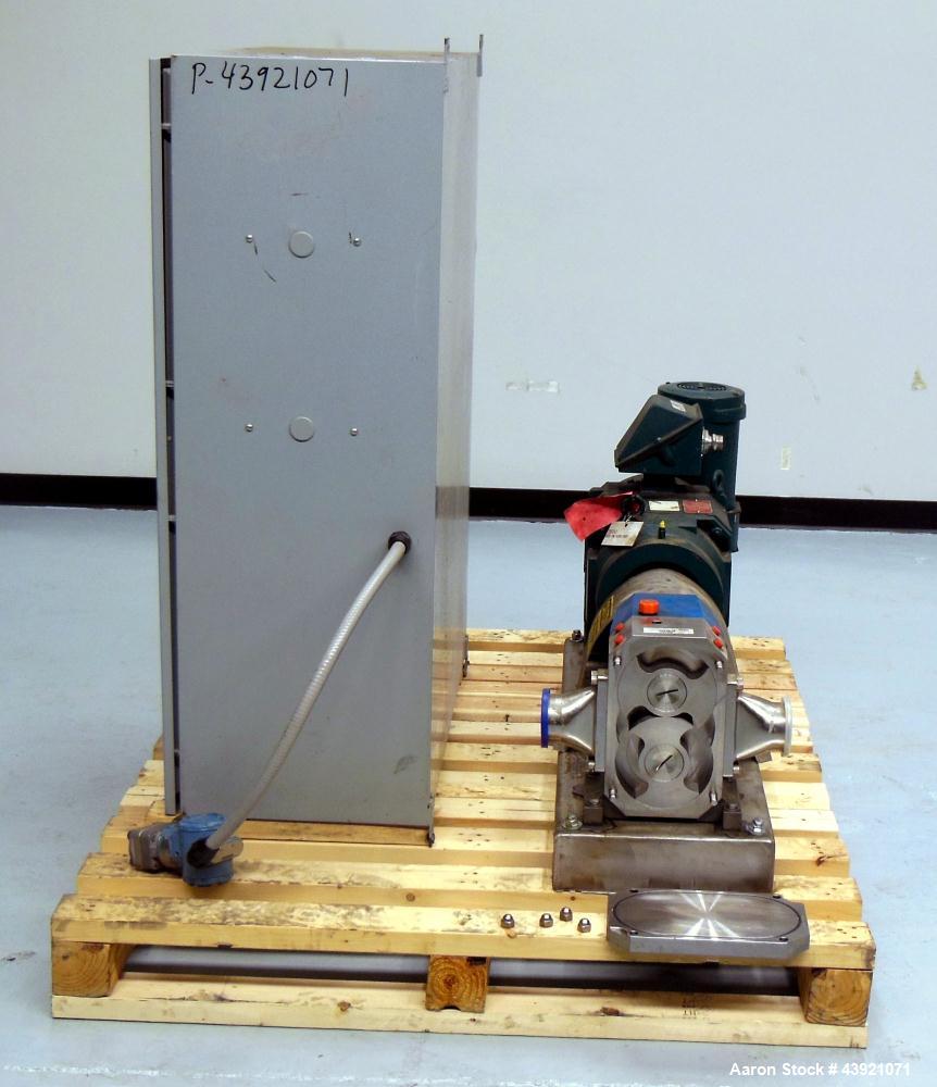 Used Stainless Steel Viking Duralobe Positive Displacement Pump, Model S3S