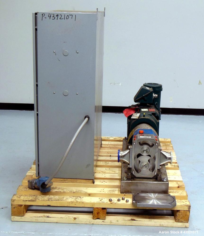 Used- Stainless Steel Viking Duralobe Positive Displacement Pump, Model S3S