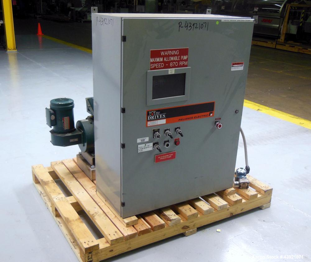 Used Stainless Steel Viking Duralobe Positive Displacement Pump, Model S3S