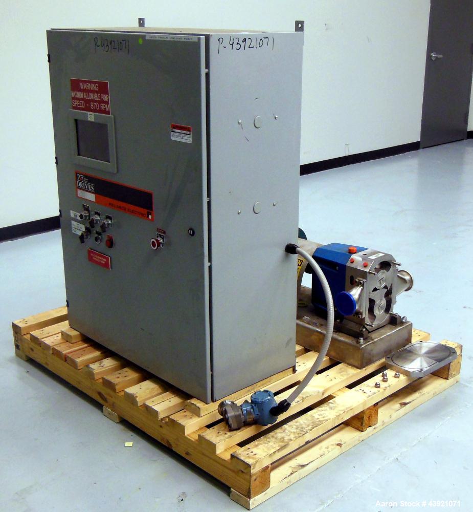 Used Stainless Steel Viking Duralobe Positive Displacement Pump, Model S3S