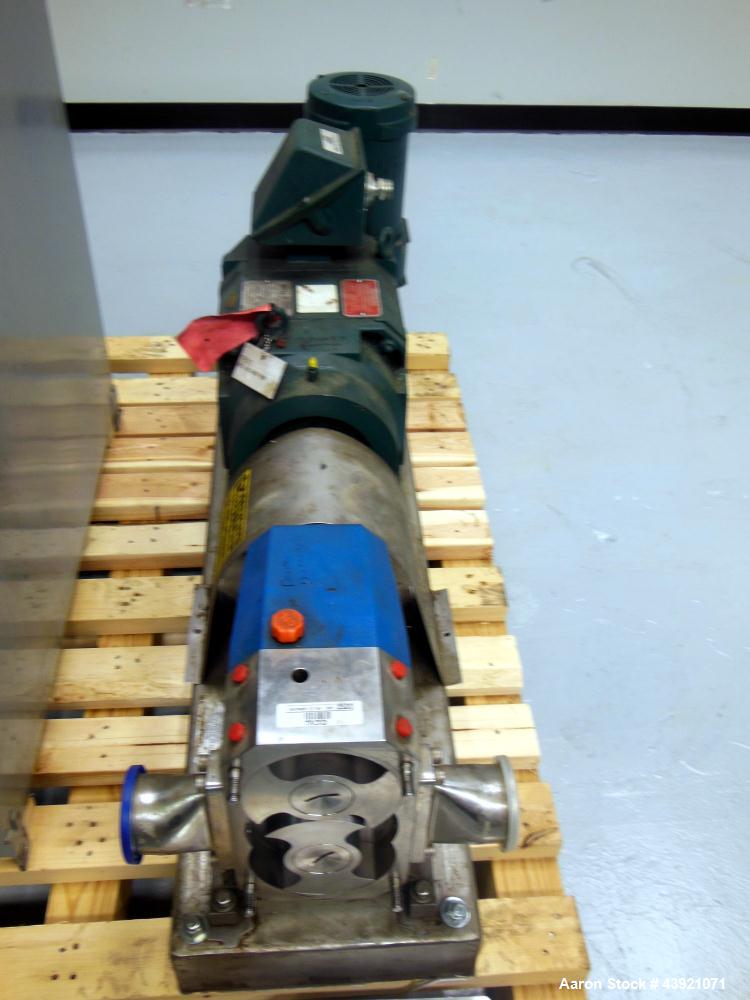 Used Stainless Steel Viking Duralobe Positive Displacement Pump, Model S3S