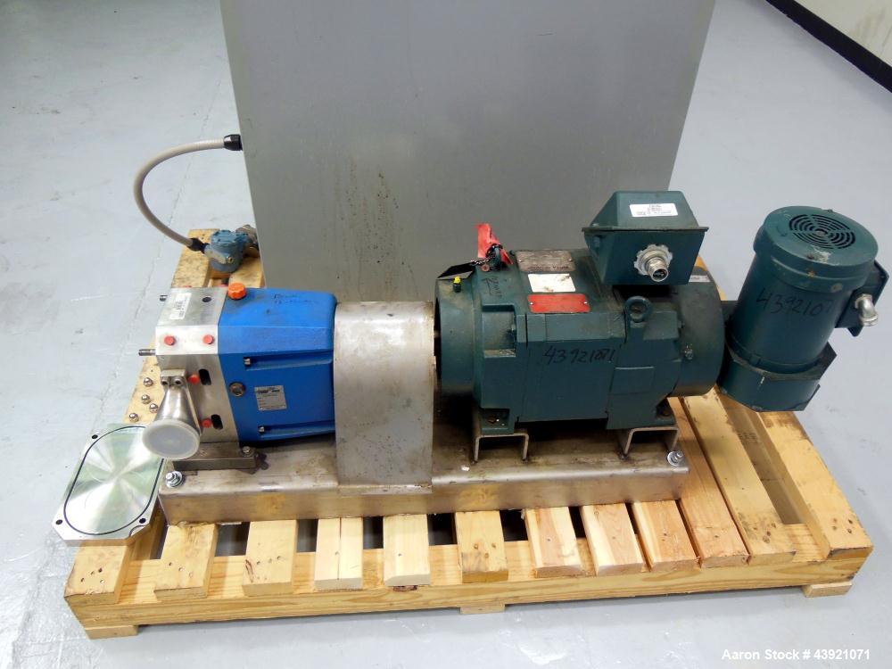 Used Stainless Steel Viking Duralobe Positive Displacement Pump, Model S3S