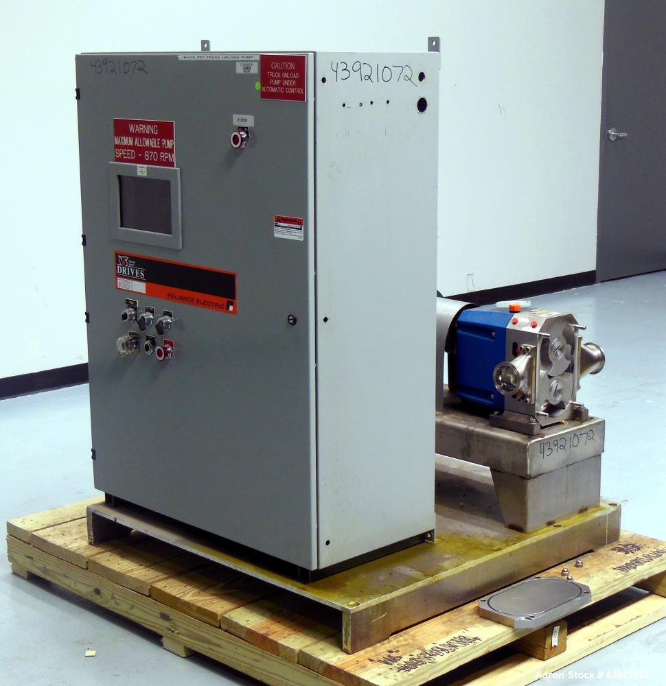 Used Stainless Steel Viking Duralobe Positive Displacement Pump, Model S3S