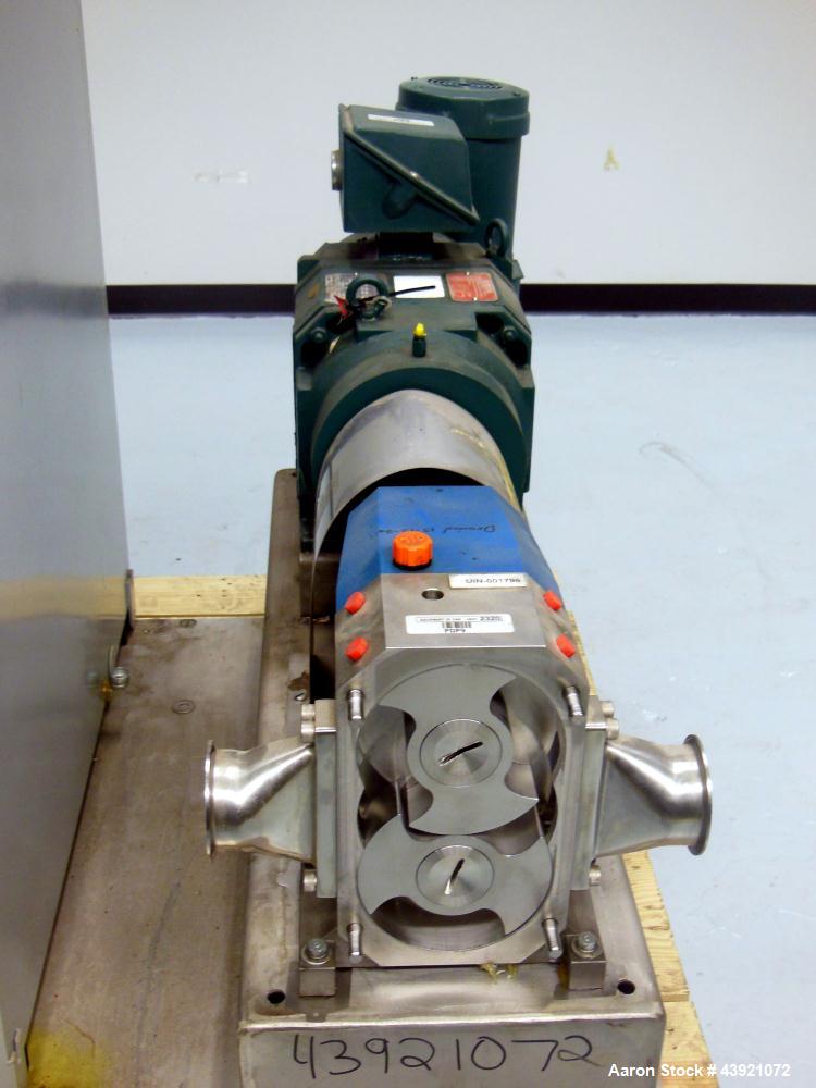 Used Stainless Steel Viking Duralobe Positive Displacement Pump, Model S3S