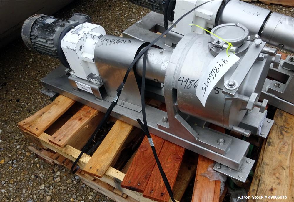 Used- Watson Marlow Masosine Sine Rotary Positive Displacement Pump, Type MR 135