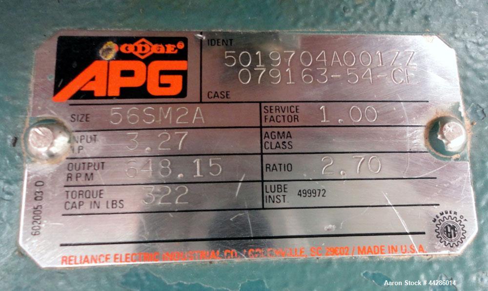 Used Stainless Steel Waukesha Rotary Positive Displacement Pump, Model 015