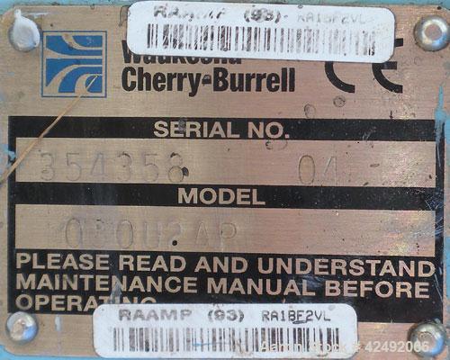 Used Stainless Steel Waukesha Rotary Positive Displacement Pump, Model 030U2AP