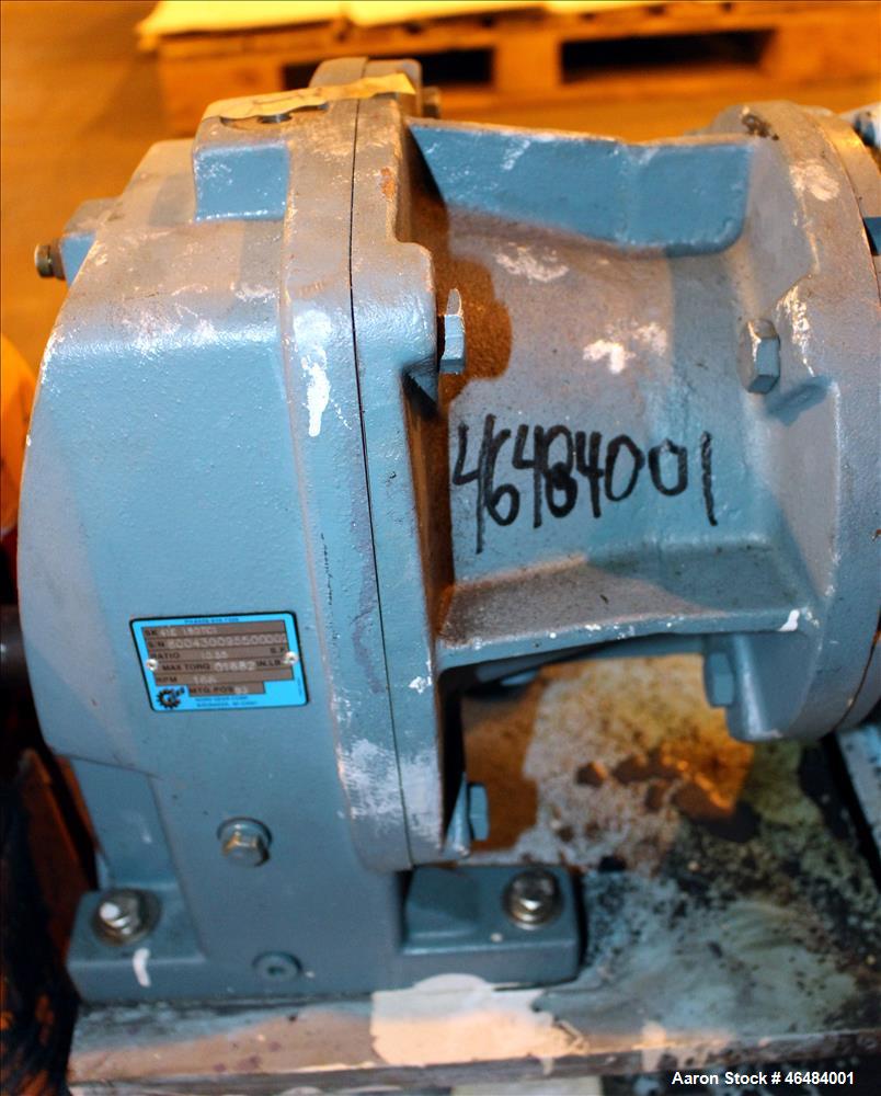 Used- Waukesha Rotary Positive Displacement Pump, Model 030U2, 316 Stainless Steel. Approximately 36 gallons per minute at 2...