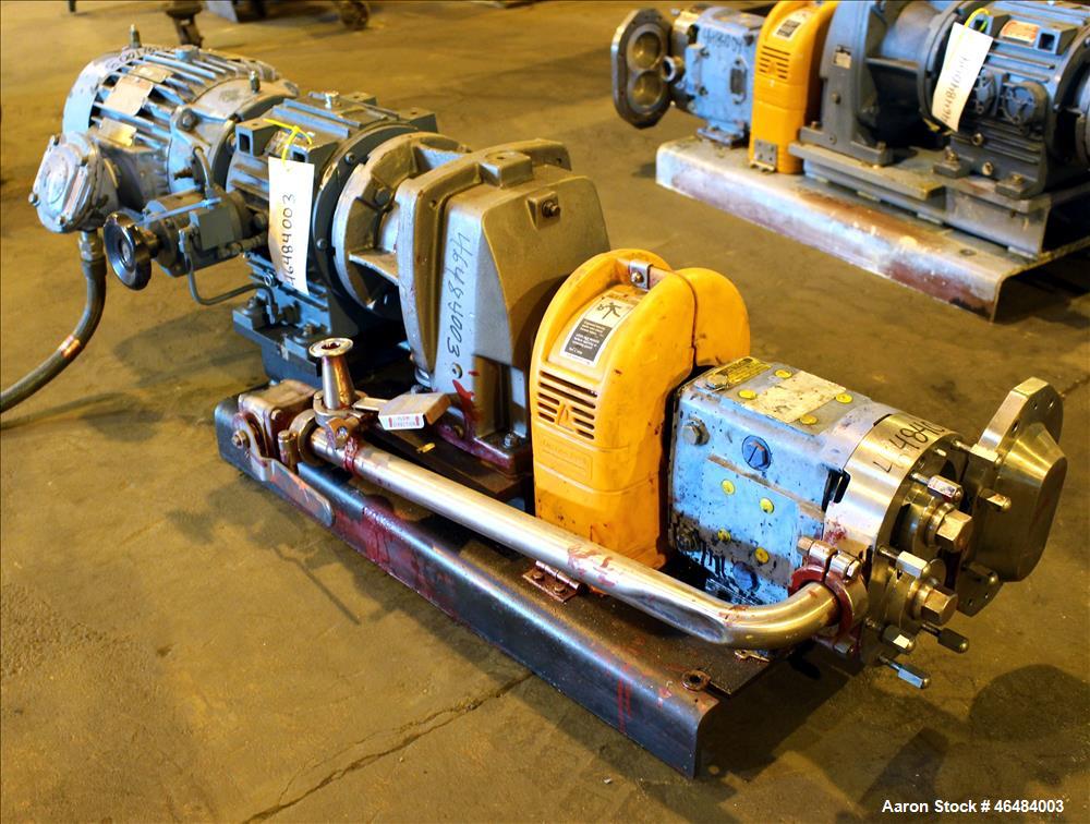 Used Waukesha Rotary Positive Displacement Pump, Model 030U2