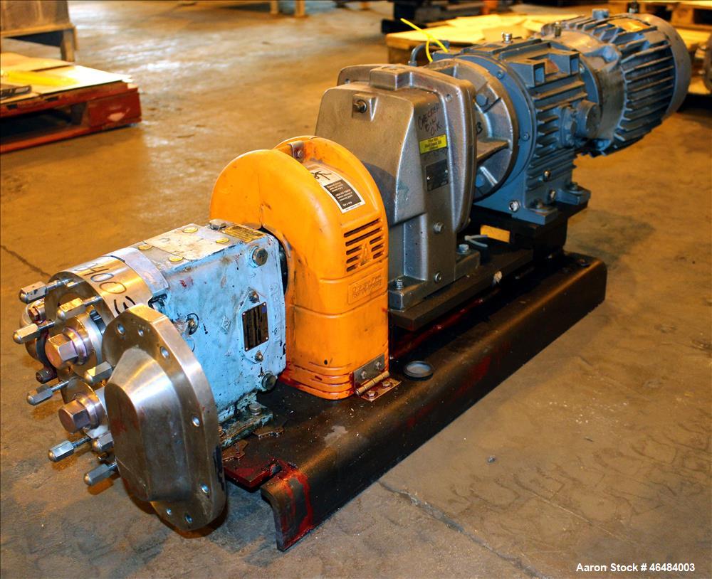 Used Waukesha Rotary Positive Displacement Pump, Model 030U2