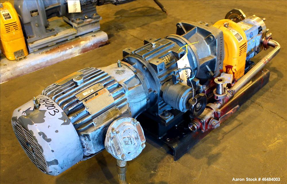 Used Waukesha Rotary Positive Displacement Pump, Model 030U2