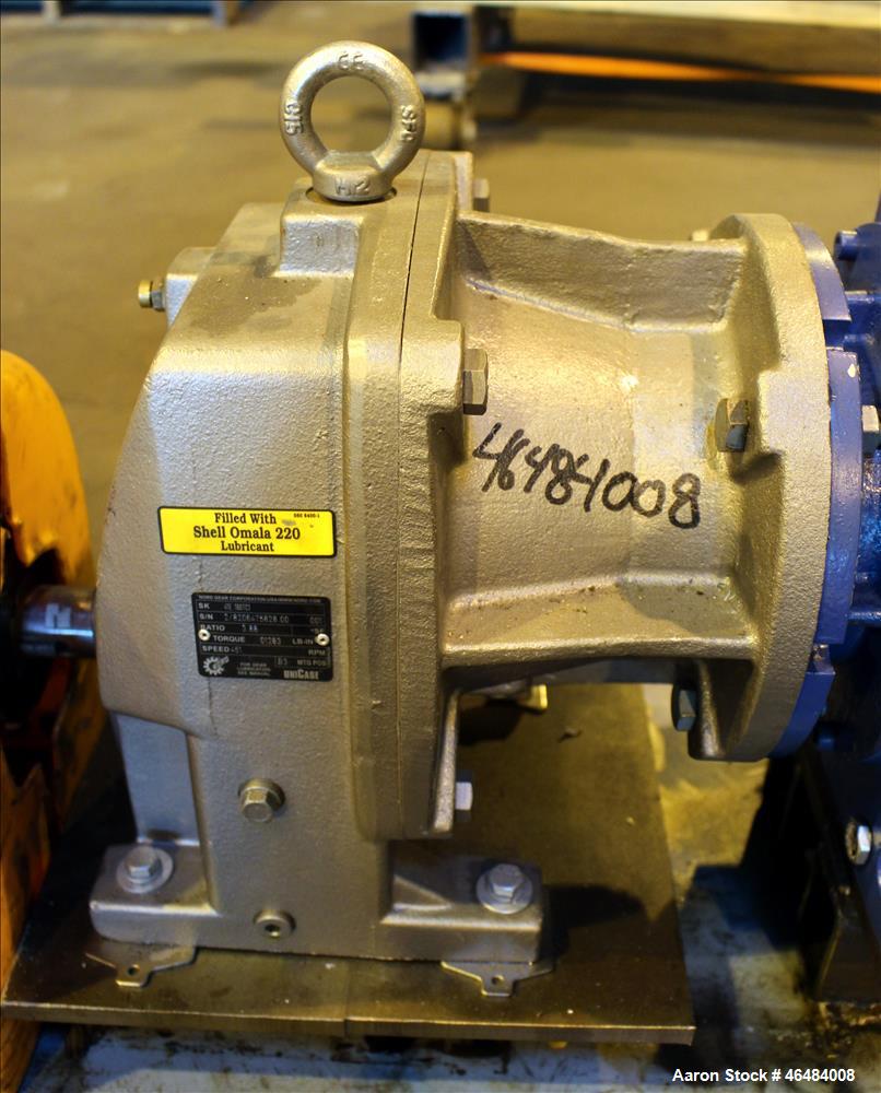 Used Waukesha Rotary Positive Displacement Pump, Model 030U2, 316 Stainless Steel. Approximately 36 gallons per minute at 250 psi maximum pressure at 600 rpm capacity, 0.060 gallon displacement per r...